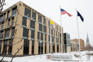 Cathedral Square in wintertime 2008 by Jonathan Tramontana