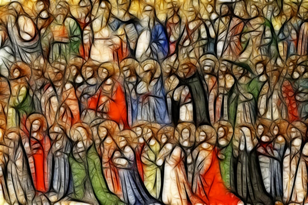 Artist's rendering of the communion of saints