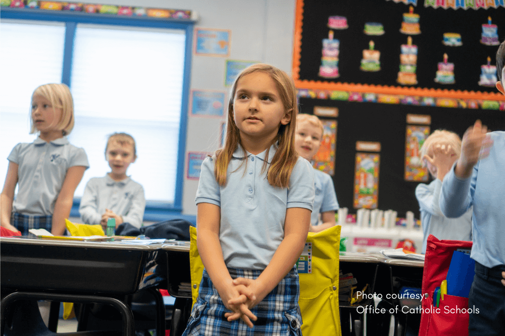 St. Mary Big Rapids school student, courtesy Office of Catholic Schools
