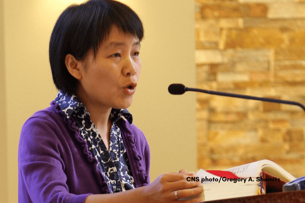 A lector delivers a reading during Mass at a church in Ronkonkoma, N.Y., Aug. 20, 2014. Pope Francis ordered a change to the Code of Canon Law so that women may be formally instituted as lectors and acolytes. (CNS photo/Gregory A. Shemitz)