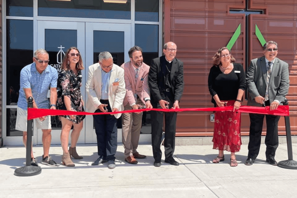 Ribbon cutting ceremony for opening of CCWM's new Muskegon admin building