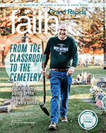 Jan-Feb 2025 FAITHGR cover, catalog size - Pat Nugent, West Catholic High School and St. Patrick Parnell