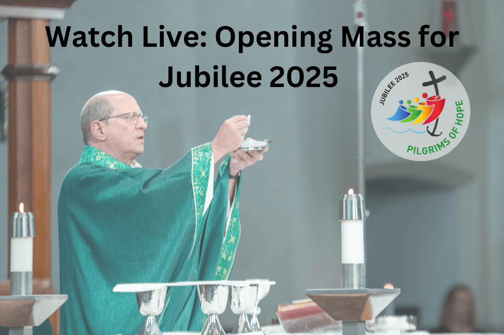 Watch live image for Jubilee 2025 featuring Bishop Walkowiak, celebration of the Eucharist, Cathedral of Saint Andrew