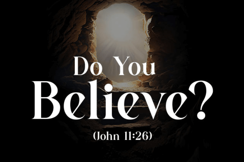 Graphic/theme for the Week of Prayer for Christian Unity 2025, image of an empty tomb